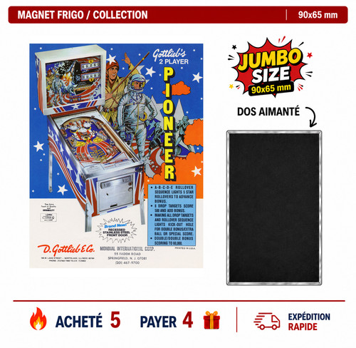 Magnete frigo pioneer 90x65 - pioneer, mm