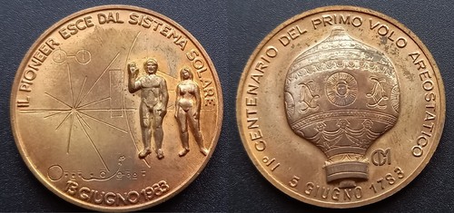 Medaglia gettone prova - medaglia,